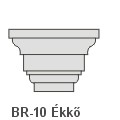 BR-10 Ékkő, pattintós középkonzol - natúr