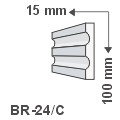 Kültéri díszléc BR-24/C - natúr