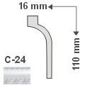 Marbet C-24 Mintás dekorléc