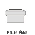 BR-15 Ékkő, pattintós középkonzol - natúr