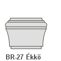 BR-27 Ékkő, pattintós középkonzol - natúr