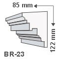 Kültéri díszléc BR-23 - natúr
