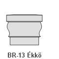 BR-13 Ékkő, pattintós középkonzol - natúr